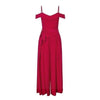 formal Boho chic red long dress Lace