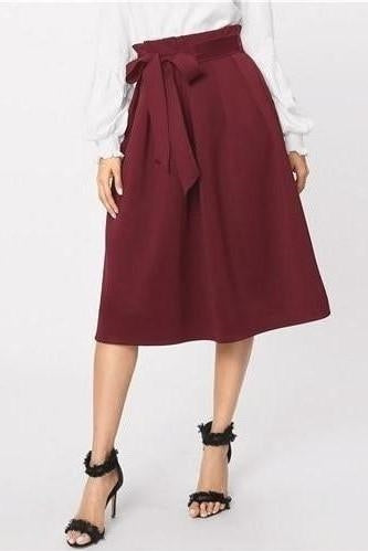 women Boho long skirt plain UK