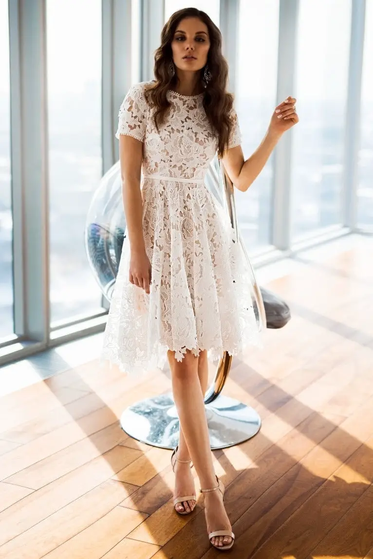 Hippie Soul White Lace Dress – Chic Boho Style
