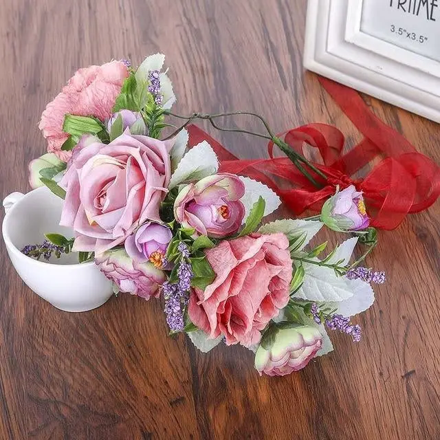 party Artificial Flower Wreath Wedding UK