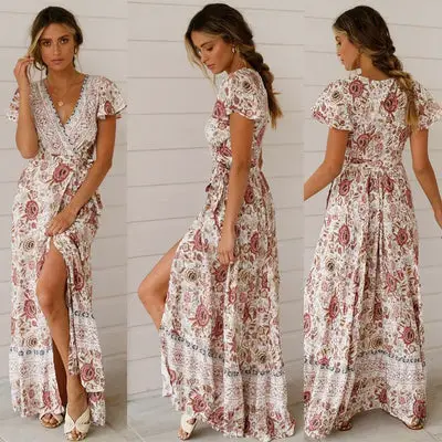 for sale Boho Flower Maxi Dress 2022