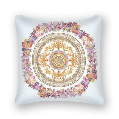 Lace Flowered Cushion Boho Retro