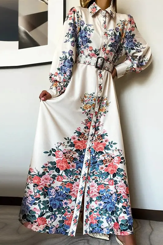 Hippie maxi floral dress