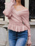 Pink Boho V-Neck Sweater