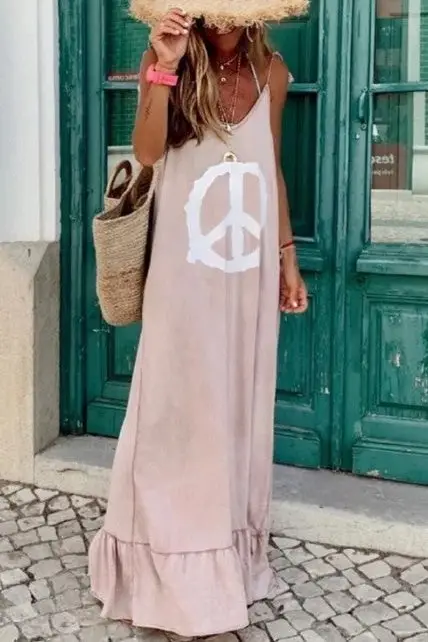 Hippie Pink Maxi dress