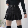maternity Black Jean Short Skirt UK