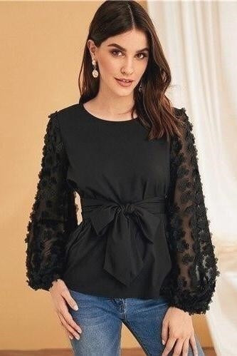 2021 Black Boho blouse1 Gypsy