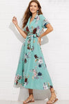 Gypsy Boho Maxi Dress Turquoise for sale