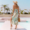 mother of the bride Boho Tie Dye Maxi Dress formal