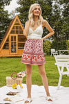 UK Floral Pattern Skirt women