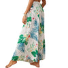 Lace Long Tropical Flared Skirt Chic