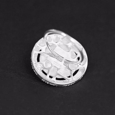 party Lotus Fun Real 925 Sterling Silver Valentine's Day Gift You Are My Planet Creative Design Handmade Fine Jewelry Rotating Ring 2022