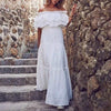 wedding guest White Maxi Dress Cowgirl Lace Ethnic