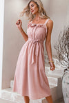 Light Pink Formal Boho Dress Hippie