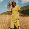 Mustard Yellow Boho Dress Plus Size