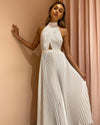 White Boho Beach Wedding Dress Pattern