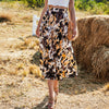 Summer Pattern Mini Skirt Boho