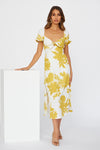 Mid Length Dress Fairy Yellow Boho
