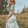 Hippie Floral Maxi Dress Floral Clothes