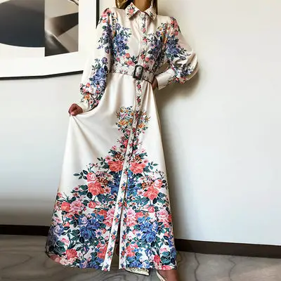 Hippie Maxi Floral Dress Pattern