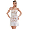 Vintage White Short Dress Lace Style