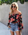 Boho Blouse with Flowers