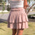 Pink Boho Gypsy Skirt Lace