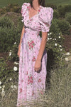 Pink Boho Maxi Dress Vintage