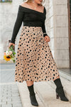 Plus Size Polka Dot Maxi Skirt Lace