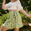 Plus Size Summer Mini Skirt Floral Clothes