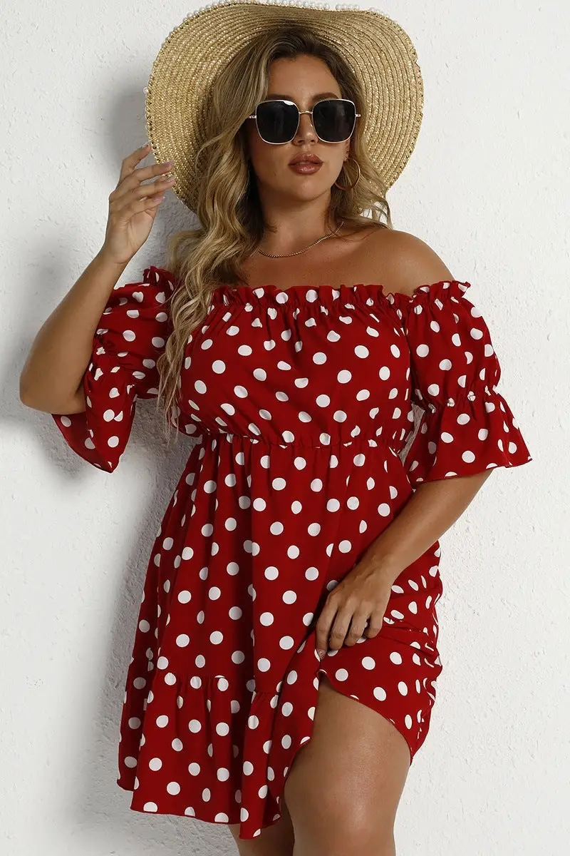 Red And White Boho Dress Pattern