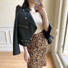 sexy Boho Rock Jacket in Faux Leather summer
