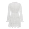 women Boho chic white dress11 Lace