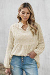 Retro Boho Lace and Embroidery Blouse Hippie