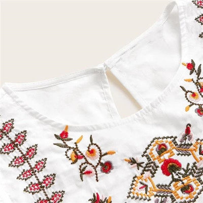 party Tunic Boho Embroidery Lace