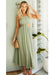 Sage Green Boho Summer Dress Sundress