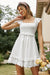 Short White Boho Wedding Dress Plus Size