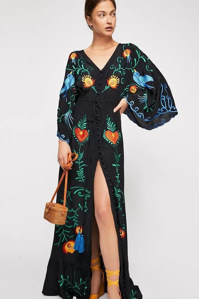 flower Ample and Floral Kimono Dress flower