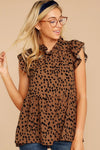 2022 Boho Chic Leopard Blouse mother of the bride