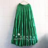 summer Boho Long Skirt Pleated Chiffon 2022