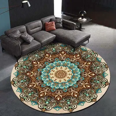 Lace Round rug Boho Vintage