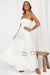 white boho beach wedding dress