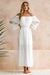 White Boho Maxi Dress Style