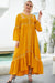 yellow boho maxi dress