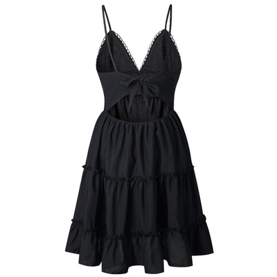 maternity Boho Short Dress Black cheap