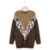 summer Boho Leopard Sweater Hippie