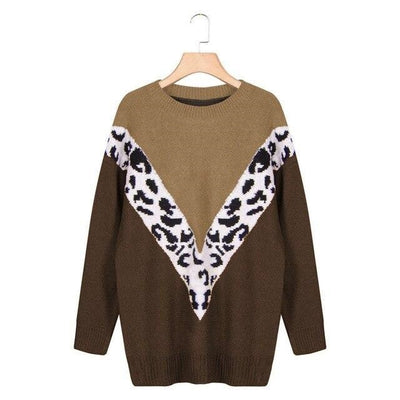 summer Boho Leopard Sweater Hippie