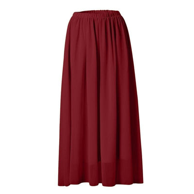 USA Long Boho Skirt Bordeaux Cowgirl