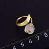 2022 Lotus Fun Real 925 Sterling Silver 18k Natural Gold Crystal Handmade Fine Jewelry Lily of the Valley Flower Rings for Women Chic