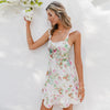 wedding guest White Romantic Flowery Dress Lace